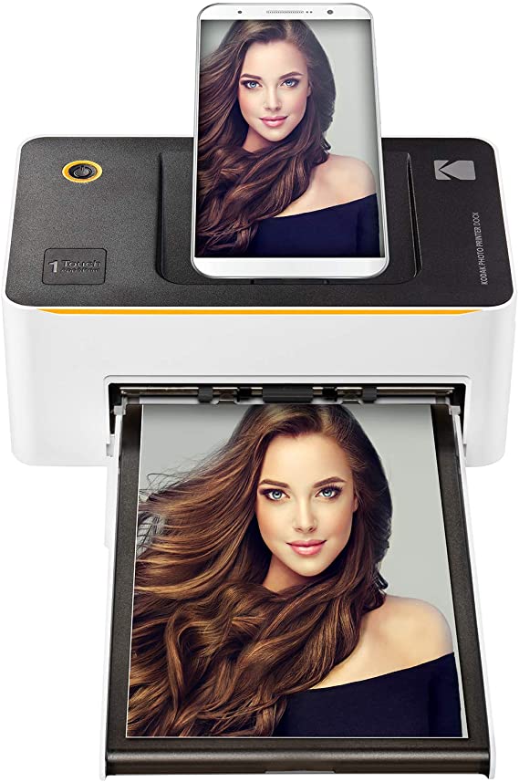 KODAK Dock & Wi-Fi Portable 4x6” Instant Photo Printer, Premium Quality Full Color Prints - Compatible w/iOS & Android Devices