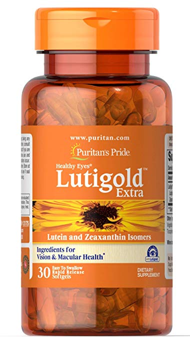 Puritan's Pride Healthy Eyes Lutigold Extra with Zeaxanthin-30 Softgels