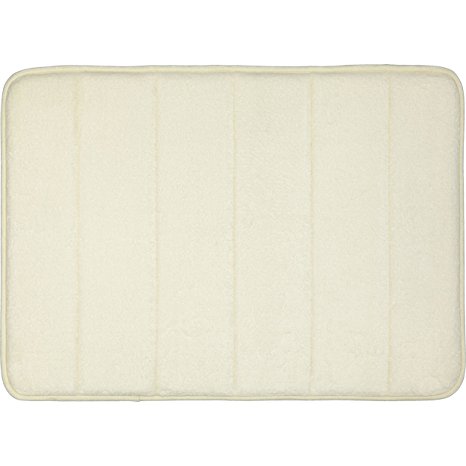 Mohawk Home Memory Foam Cream Bath Rug, 17-Inch by 24-Inch