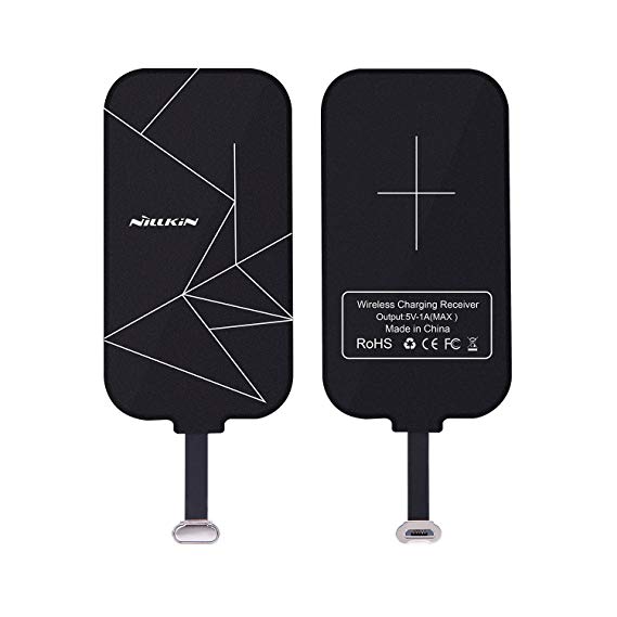 Nillkin Wireless Charger Receiver, Magic Tag Qi Wireless Charger Charging Receiver Patch Module Chip for Micro USB narrow-side down Phone