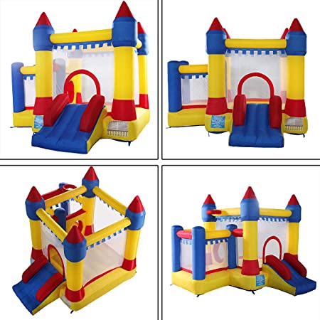 JAXPETY Inflatable Mighty Bounce House Castle Jumper Moonwalk Bouncer Without Blower New