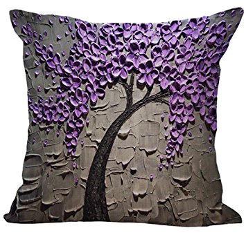 Oil Painting Flowerss Printing Cushion Cover LivebyCare Linen Cotton Cover Throw Pillow Case Sham Pattern Zipper Pillowslip Pillowcase For Lounge Saloon Chair Back Seat Sofa Couch