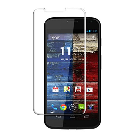Motorola Moto X 1st Screen Protector, Nicelin(TM) Ultra Slim Premium Ballistic Nano 0.3mm Tempered Glass Screen Protector Anti-scratch Guard for Motorola Moto X 1st (2013 edition / 1st gen. / 4.7-inch Display) with Clean Cloth (Not for Moto X 2nd (the new Moto X / 2014 edition / 2nd gen. / 5.2-inch Display))