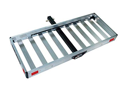 Tricam ACC-1F Hitch-Mounted Aluminum Cargo Carrier, 500-Pound Capacity, 50-Inch by 20-Inch Platform