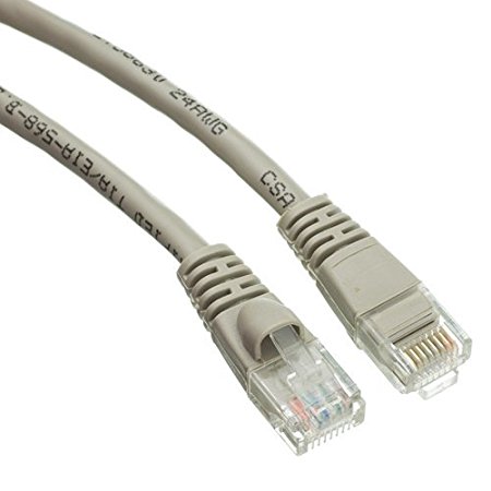 C&E CAT/5E LAN-30FT Cable & Wireless 30' Hi-Speed LAN Network Ethernet Cable (Gray)