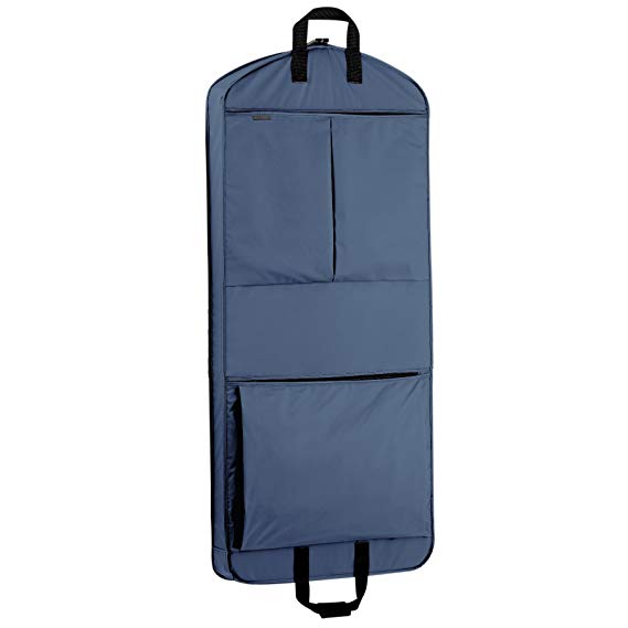 WallyBags 52-inch Dress Length, Carry-On, XL Garment Bag with Two Pockets and Extra Capacity