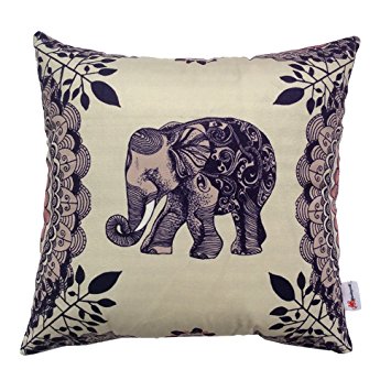 Monkeysell The new square Europe and the United States abstract Elephant patterns Digital printing pillowcase/pillow cover 18 x 18 inch (S029A4)