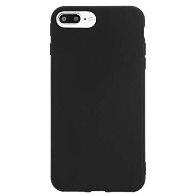 iPhone 8 Plus/7 Plus Case (5.5"), Danbey, Matte Surface Slim Cover, Charming Colorful, Skin Feeling, 1.5mm Thick Flexible TPU, for Apple iPhone 8 Plus/7 Plus 5.5-inch, D1077 (Matte-Black)