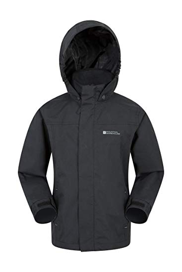 Mountain Warehouse Orbit Kids Jacket - Waterproof Rain Coat, Security Pockets Girls Jacket, Durable, Storm Flap Boys Casual Jacket - Childrens Clothing for Walking