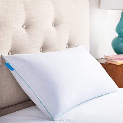 LinenSpa Shredded Memory Foam Pillow with Gel Memory Foam, Standard