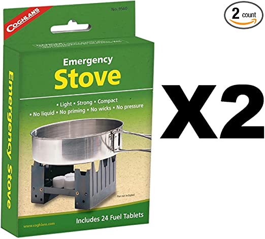 Emergency Stove Includes 24 Fuel Tablets