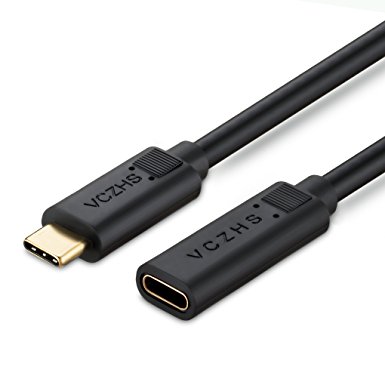 USB C Extension Cable, VCZHS 1.5ft USB C Extension Male to Female High Speed Super Fast Gen 2 (10Gbps) USB 3.1 Type C Male to C Female Extension Charging & Sync Cable for Nintendo Switch Macbook Pro