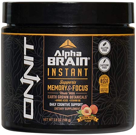 ONNIT Alpha Brain Instant (30 Serving Tub) - Premium Nootropic Brain Booster Supplement - Boost Focus, Concentration & Memory - Alpha GPC, L Theanine, Bacopa Monnieri, Huperzine A, Vitamin B6