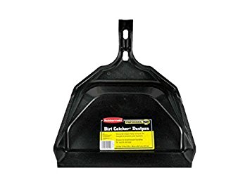 Rubbermaid FG6A57PR0004 Dirt Catcher Cleaning Dustpan, Black