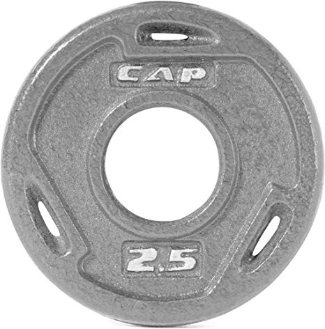 CAP Barbell 2-Inch Olympic Grip Plate, Various Sizes