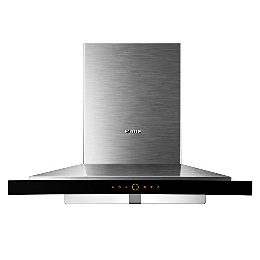 FOTILE EMS9018 36" Wall-Mounted Chimney Stainless Steel Kitchen Range Hood with LED Lights