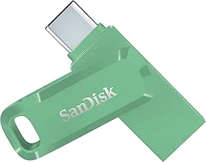 SanDisk 64GB Ultra Dual Drive Go USB Type-C Flash Drive, Absinthe Green - SDDDC3-064G-G46AG