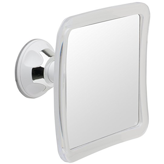 Mirrorvana 5.3x5.3-Inch Surface Fogless Shower Mirror with Lock Suction-Cup