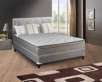 Continental Sleep Mattress 10 Pillowtop Eurotop  Fully Assembled Orthopedic Full Mattress and Box SpringBody Rest Collection