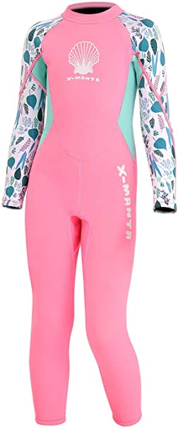 DIVE & SAIL Kids 2.5mm Wetsuit Long Sleeve One Piece UV Protection Thermal Swimsuit