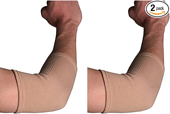 Thermoskin Elastic Elbow Support, Beige, Large (Pack of 2)
