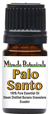 Miracle Botanicals Wildcrafted Palo Santo Essential Oil - 100% Pure Bursera Graveolens - 5ml, 10ml, 30ml Sizes - Therapeutic Grade - 5ml