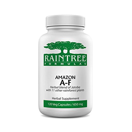 Raintree Formulas Amazon A-F 650mg 120 Veg Capsules Antifungal Nutrition