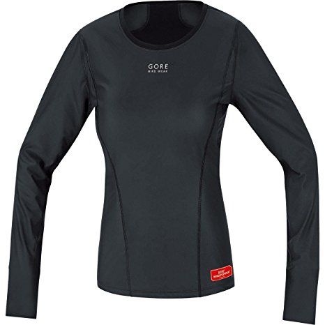 GORE BIKE WEAR Women’s Thermal Undershirt, Long Sleeved, Stretchy, GORE WINDSTOPPER, BASE LAYER WS LADY Thermo Shirt long