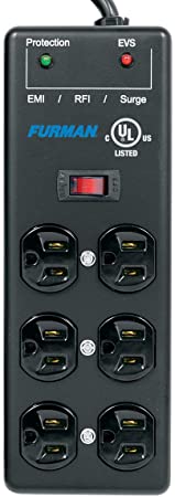 Furman SS-6B-PRO 6-outlet Pro Surge Suppressor Strip with EVS