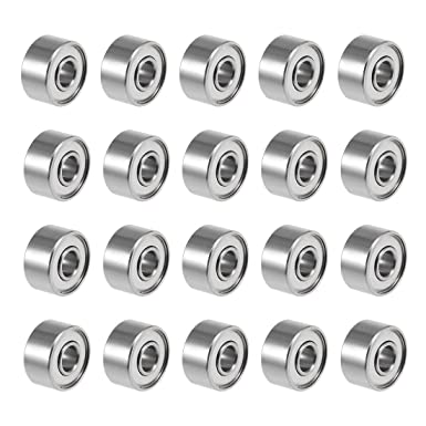 uxcell 693ZZ Deep Groove Ball Bearings Z2 3mm X 8mm X 4mm Double Shielded Carbon Steel 20pcs