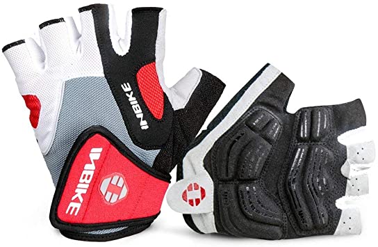 INBIKE Mountain Bike Gloves Men Half Finger Bicycle Gloves 5mm Gel Pad Cycling Riding Gloves