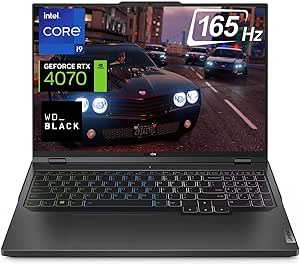 Lenovo Legion Pro 5i Gaming Laptop, GeForce RTX 4070, Intel Core i9-13900HX, 16" WQXGA(2560*1600) IPS 165Hz, 64GB DDR5 RAM, WD_Black 2TB SSD, Webcam, 4-Zone RGB Backlit KB, Wi-Fi 6E, Windows 11 Home