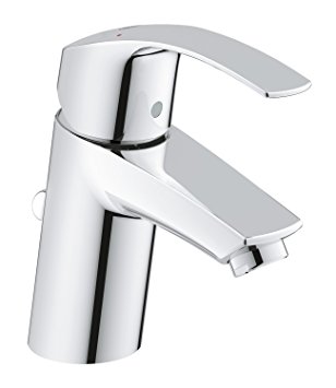 GROHE Eurosmart Basin Tap (Pop-Up Waste, Regular Spout, Silkmove And Ecojoy) Small