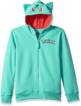 Pokemon Boys' Bulbasaur Costume Hoodie