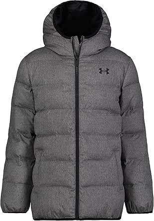 Under Armour Boys' Pronto Puffer Jacket, Mid-Weight, Zip Up Closure, Repels Water