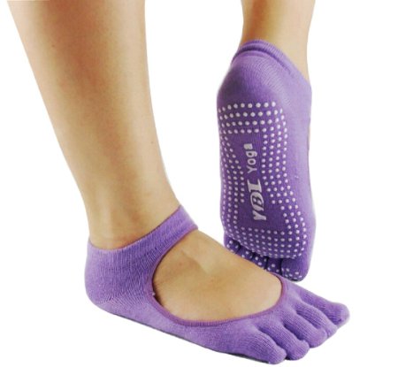 Seasofbeauty Yoga Socks Full Toe with Grips