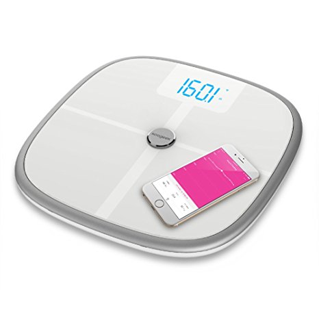 Koogeek Bluetooth Wifi Smart Scale Body Analyzer ,8 Body Statistics Measurement, 16 User Recognition, Baby Weighing