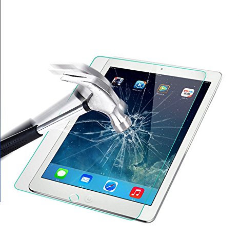 iPad Screen Protector , Alucky 0.3mm Ballistic Glass Screen Protector for Apple iPad 2 3 4 9H Hardness Shatterproof Bubble Free Anti-Fingerprint with Retail Packaging