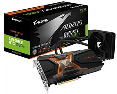 Gigabyte GV-N108TAORUSX W-11GD Nvidia AORUS GeForce GTX 1080 Ti Waterforce Xtreme Edition 11G PCI Express Graphics Card - Black