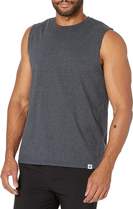 Russell Athletic Mens Cotton Performance Sleeveless Muscle T-Shirt