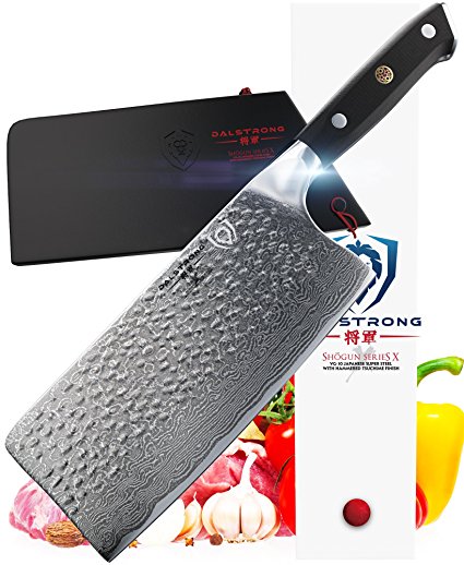 DALSTRONG Cleaver - Shogun Series X - VG10 - 7" Hammered - Sheath