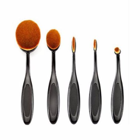 Beauty Tools;TOOPOOT 5PCS Oval Makeup Brushes Loose Powder Brush