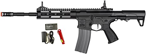 G&G CM16 Raider L 2.0E 6mm Airsoft Rifle in Black w/MOSFET (Combo)