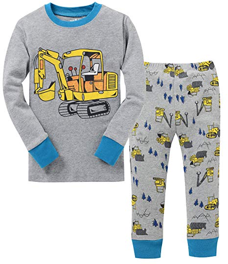 shelry Baby Clothes Boy Truck Cotton Children Pajamas Set Christmas Cotton PJs Set