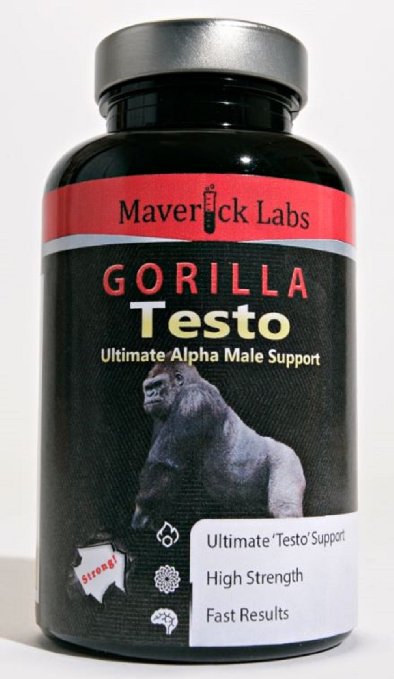 Gorilla Testosterone - Testosterone Booster Pills For Men - Become The Alpha-Gorilla - For Anabolic Muscle Growth & More (Totally Legal) - 90 Capsules