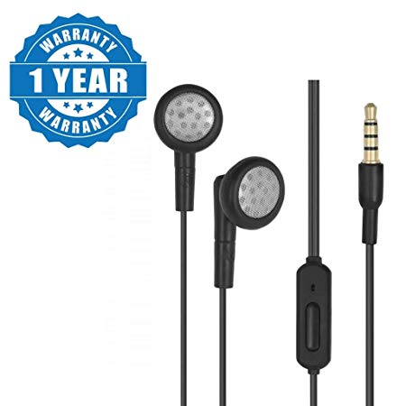 Drumstone Wired Handsfree Earphones with Deep Bass and Music Equalizer with 3.5Mm Jack and Inbuilt Mic with Calling Function & Unbreakable Sound