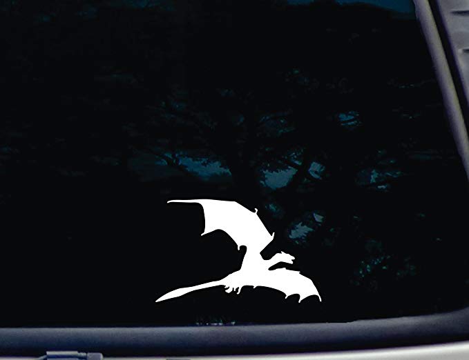 Soaring Dragon - 6" x 3 3/4" die cut vinyl decal for window, car, truck, tool box, virtually any hard, smooth surface