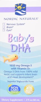 Nordic Natural Baby's DHA, Pack of 2, 4-ounces Total