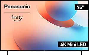 Panasonic W95 Series (Newest Model) 75-inch Mini LED 4K Ultra HD Smart TV with Fire TV, Local Dimming Ultra, 144Hz Refresh Rate - TV-75W95AP