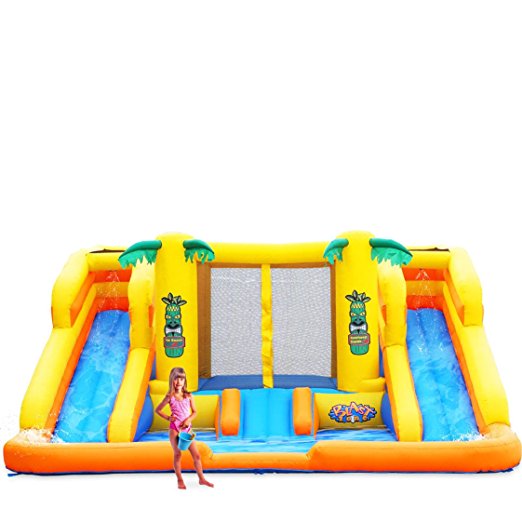 Blast Zone Rainforest Rapids Inflatable Bouncer with Slides by Blast Zone